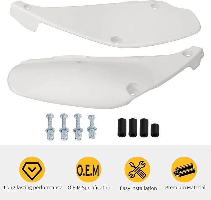 M MATI Side Panel Guard Plates Covers Kit for Honda XR80R XR100R 1988-2000 83500-GN1-A10ZA 83501-GN1-870ZA 83501-GN1-710ZA 83600-GN1-A10ZA 83501-GN1-870ZA 83601-GN1-710ZA