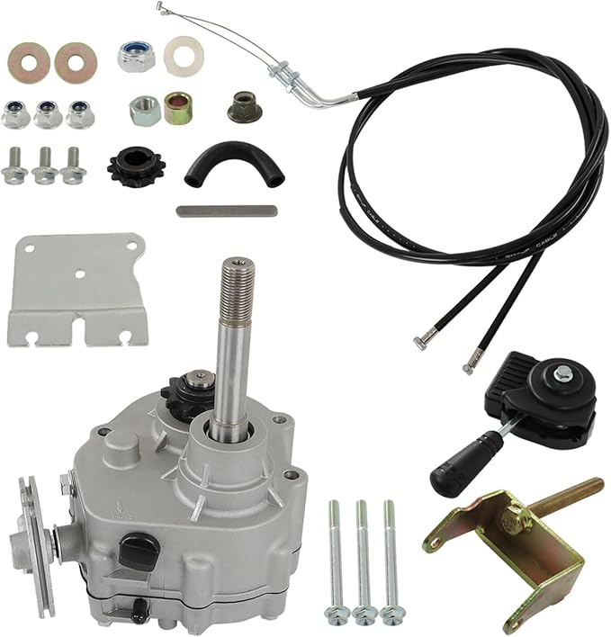 Go Kart Forward Reverse Gear Box Kit Replacement for 2HP-13HP Engine 30 Series 2300rpm Torque Converter 35 Chain 12T and 40/41 Chain 10T Go Karts Accessories 212cc