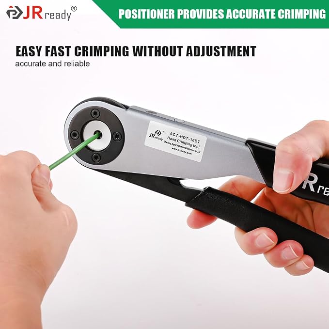JRready P-16DT-NEW Positioner for ACT-HDT Crimp Tool Crimp contacts suitable for #16 Deutsch DT&Amphenol AT Series Solid Contacts