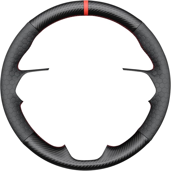 MEWANT Steering Wheel Cover for Toyota RAV4 2019-2024/Camry 2018-2024/Corolla 2020-2024/Avalon 2019-2022 Hand-Stitched Steering Wheel Wrap