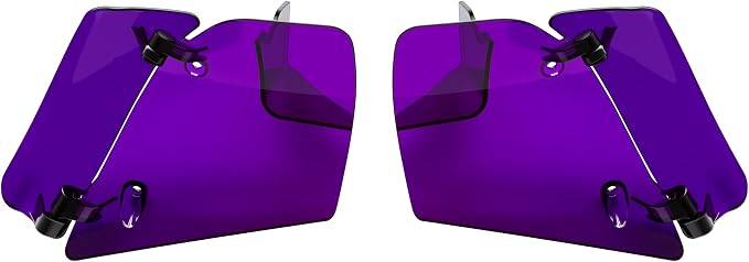 Side Wings Wind Air Deflector Fairing Fit for Harley 2024-2026 CVO Road Glide ST FLTRXSTSE 2024-2026 Road Glide FLTRX 2023-2025 CVO Road Glide FLTRXSE (Purple)
