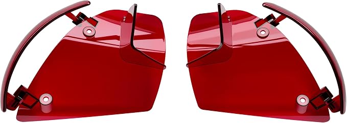 Side Wings Wind Air Deflector Fairing Fit for Harley 2024-2026 CVO Road Glide ST FLTRXSTSE 2024-2026 Road Glide FLTRX 2023-2025 CVO Road Glide FLTRXSE (Red)