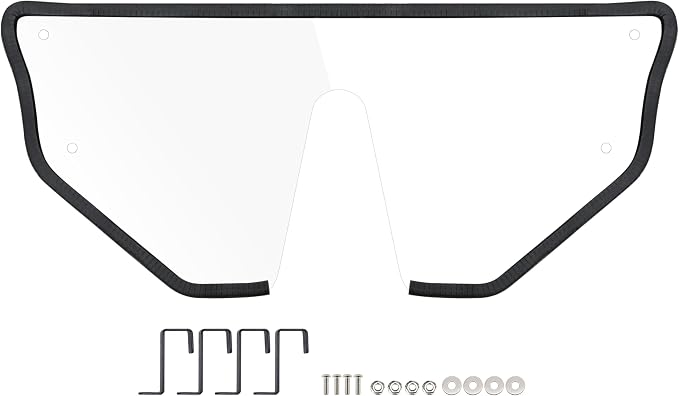 SAUTVS Rear Windshield for Polaris Slingshot S R SL SLR LE, Scratch Resistant Hard-coated Polycarbonate Rear Wind Deflector Rear Panel for Polaris Slingshot S R SL SLR LE 2015-2025 Accessories