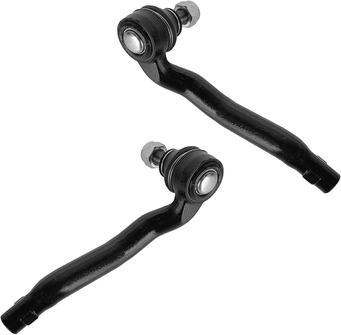 TRQ Front Outer Tie Rod Set 2 Piece Compatible with 2003-2005 Mercedes-Benz C240 C320 2006-2007 C280 C350