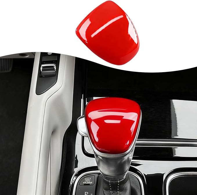 Gear Shift Cover,for Kia Telluride 2020 2021 2022 2023 2024 2025 2026,Car Center Console Gear Shift Knob Cover Trim Cap - Wine Red
