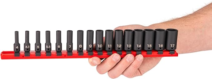 TEKTON 1/4 Inch Drive Impact Socket Set, 87-Piece | SID90206