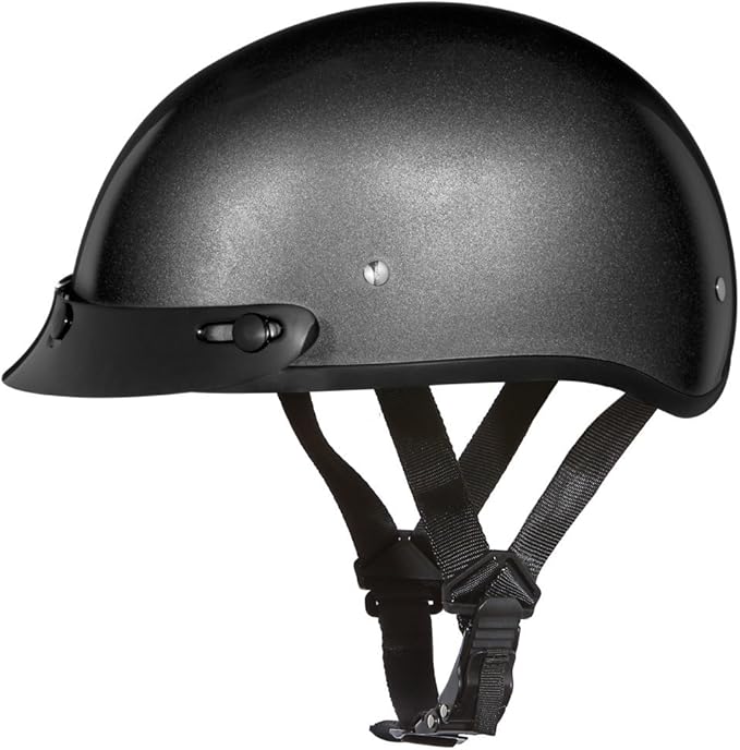 Motorcycle Helmet Half Skull Cap - Lightweight & Stylish DOT Approved Helmets for Adults - Perfect for Men and Women Riders - Comfortable & Secure Fit- Stylish Protection for Everyday Riding