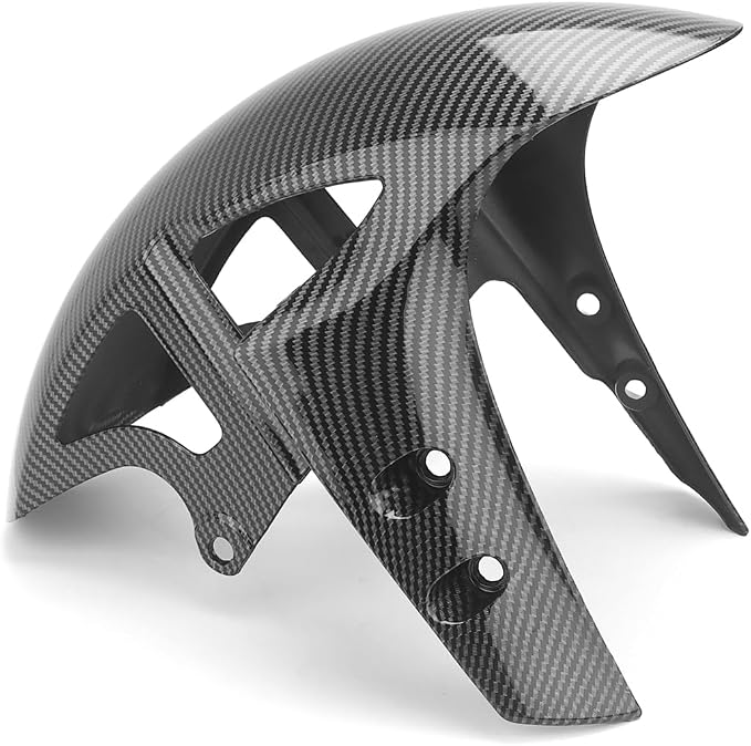 Motorcycle Front Fender, Tire Hugger Fender Mud Guard for Y-AMAHA YZF R1 R6 R10, Front Wheel Mudguard Splash Guard Fit Fairings Parts (Carbon Fiber Texture)