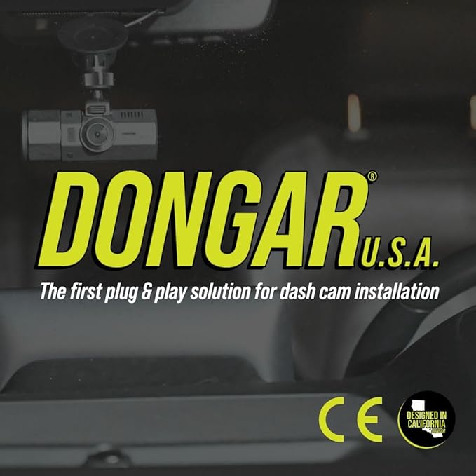 Dongar Dash Cam Power Adapter (3-Pin Keyways 1 & 2) for Select Porsche and BMW Vehicles. Compatible with 718 Cayman, Boxster, 991, and More. USB Power Source, Easy to Install. (850061365217)