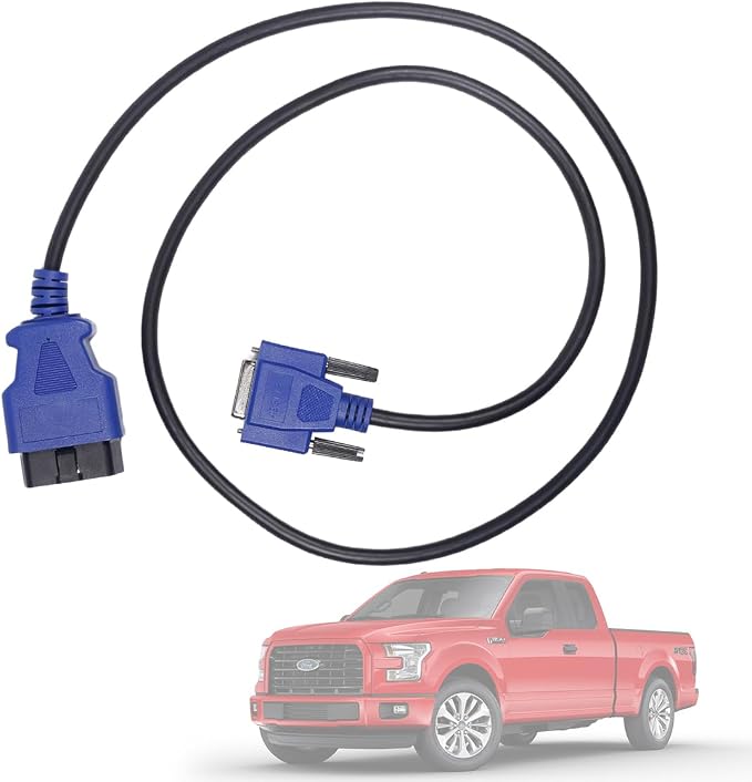 16 Pin OBD2 Cable Adapter Compatible with Nexiq USB Link 2 & 3 J1962 Diagnostic Cable for Ford, GM, Dodge, Volvo, Mack, Isuzu, Hino 493113