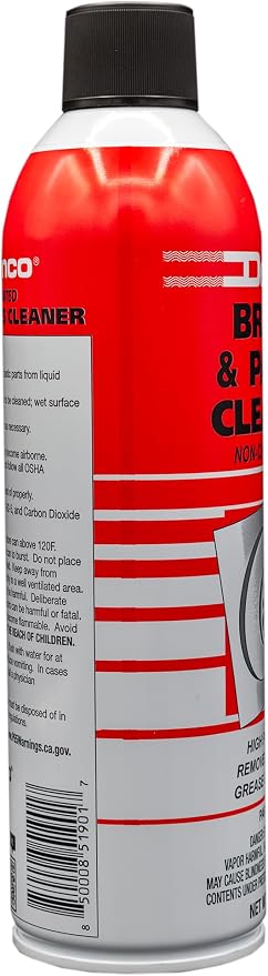 DENCO DISTRIBUTING, INC. #1930-50 Brake & Parts Cleaner Spray, 50-State Compliant, Non-Chlorinated, Fast-Drying Degreaser, Low Odor Aerosol, 15.3oz (13oz net wt) (Case of 6)