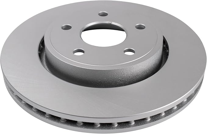 TRQ Front Brake Rotor Set G Coated Vented Compatible with 2006-2010 Jeep Commander 2005-2010 Grand Cherokee