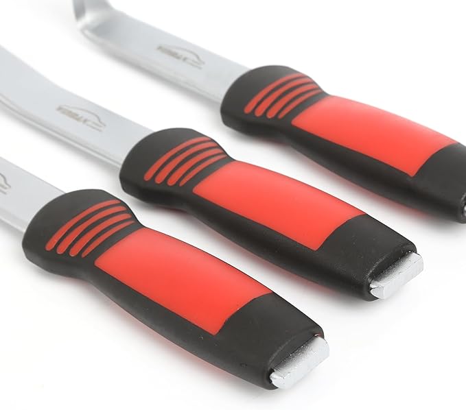 3 Pieces Seam Splitter Set, 3 Popular Seam Splitters Tool Set, Body Breaker Buster Straight Angled Kit, Car Panel Removal Tool, Spot Weld Cutter, Straight, 30 and 90-Degree Splitters
