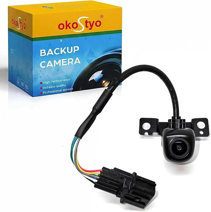 No. 95760-B8650 Rear View Backup Reverse Parking Camera/Rear View Camera | Compatible with 2017-2019 Hyundai Santa Fe Sport 2.4L 2.0T & Santa Fe XL 3.3L Camera - Rear [7 Pins] P/N: 95760B8650