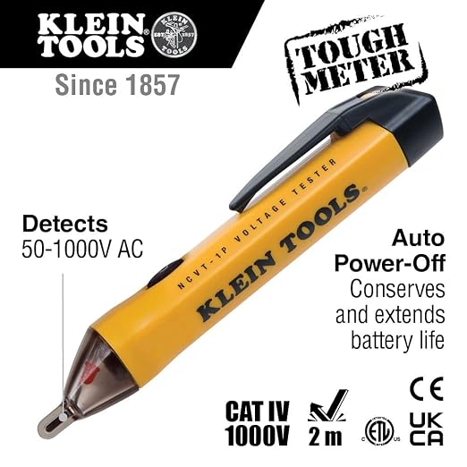 Klein Tools 80064 AC Circuit Breaker Kit - 3-Piece Outlet Tester with LCD Display & Circuit Breaker Finder Accessory Kit