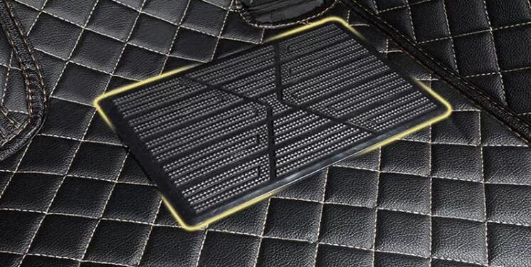 Custom All-Weather Protection Leather Car Floor Mats for Cars Sedan SUV Sports Car Waterproof Floor Mat (Beige)
