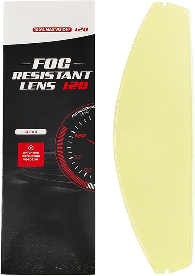 HJ-34P Helmet Visor Anti Fog Film for C10 Motorcycle Helmet Shield Clear Anti-Fog Stickers Insert (Clear)