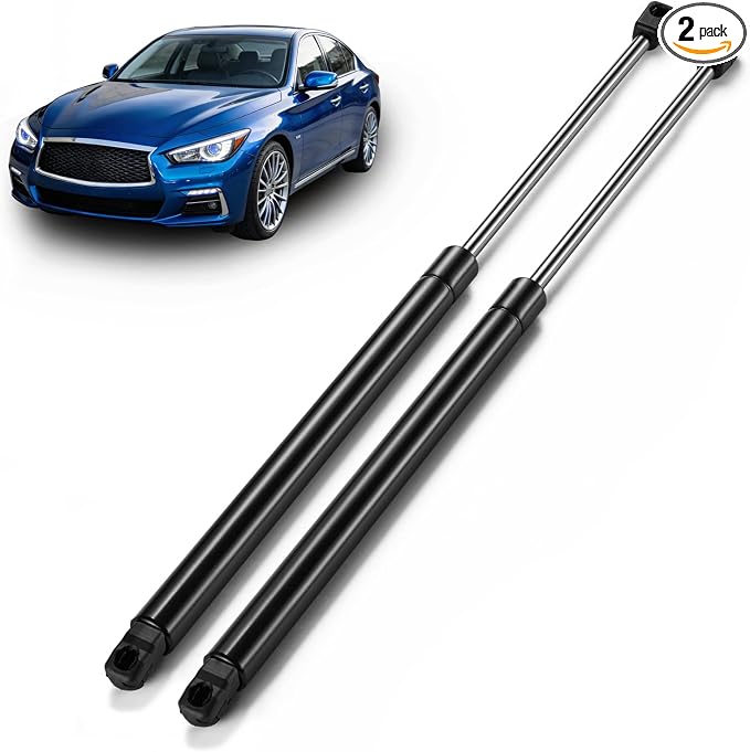 ARANA Hood Struts Shocks for Infiniti Q50 2014-2021, Front Bonnet Lift Strut Support Fits 14-21 Infiniti Q50 Base/Hybrid/Inspiration/Perfection/Premium/Seduction/Sport Models, OE#65470-46A0A, 2 Pcs