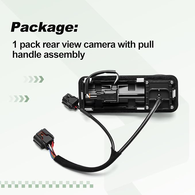 Backup Parking Rear View Camera with Pull Handle Assembly Compatible with 2020 2021 Kia Soul Replace 99240-K0000 99240K0000