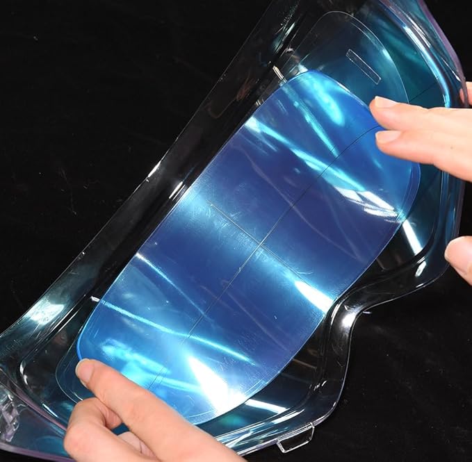 Universal Helmet Shield Anti Fog Film,Clear Visor Lens Insert Fog Resistant 3.7" x 10.7" - 2 PCS