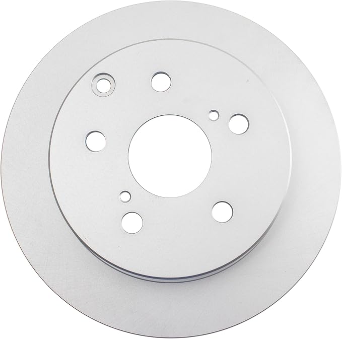 TRQ Rear Brake Rotor Set G Coated Solid Compatible with 2010-2012 Lexus HS250h 2006-2018 Toyota RAV4
