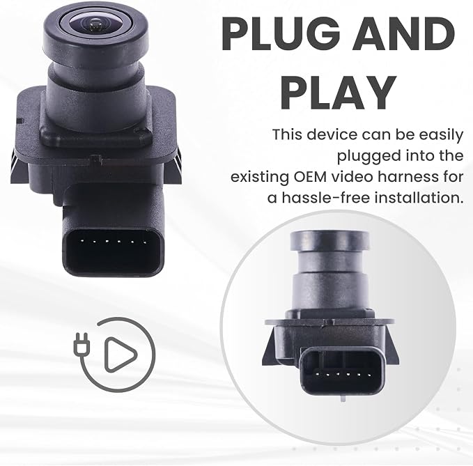 Backup Camera Replaces for 2013-2016 Ford C-Max ENERGI/Hybrid OE Part # DM5Z-19G490-B, DM5Z-19G490-A, DM5T19G490AD