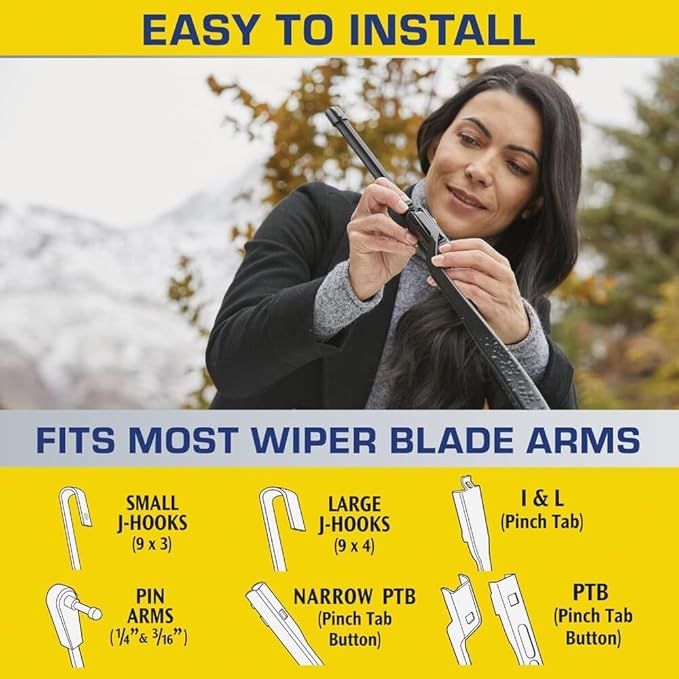 Rain-X 5079276-2 Repellency Water Repellent Wiper Blades, 19" Windshield Wiper, All Weather Streak-Free for Enhanced Visibility w/Water Repellency Formula