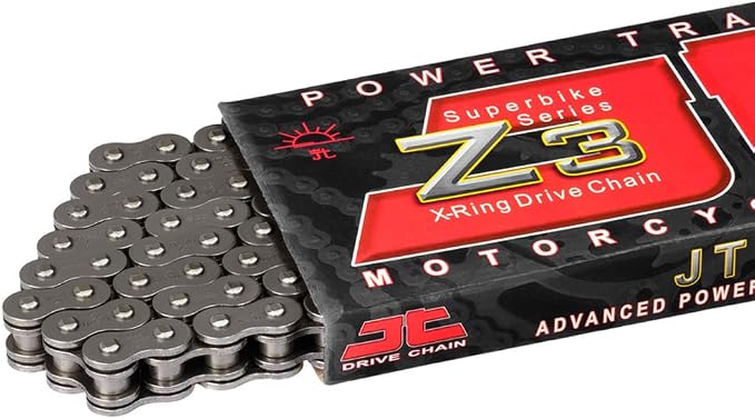 JT Chain JTC520Z3118RL (520 Series) Black Steel 118 Link Super Heavy Duty X-Ring Chain with Connecting Link