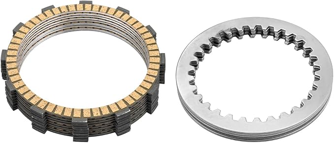 Wsays Extra Plate Clutch Kit Friction Steel 19pcs Compatible with Harley Touring Softail Dyna Trike Twin Cam 1999-2017, Fit Evolution 1340-equipped 1998-1999 Models