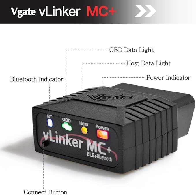 Vgate vLinker MC+ Bluetooth 4.0 OBD2 Scan Tool(for Android, iOS, Windows) & Vgate iCar Pro Bluetooth 4.0 OBD2 Diagnostic Tool(for Android, iOS, Windows)