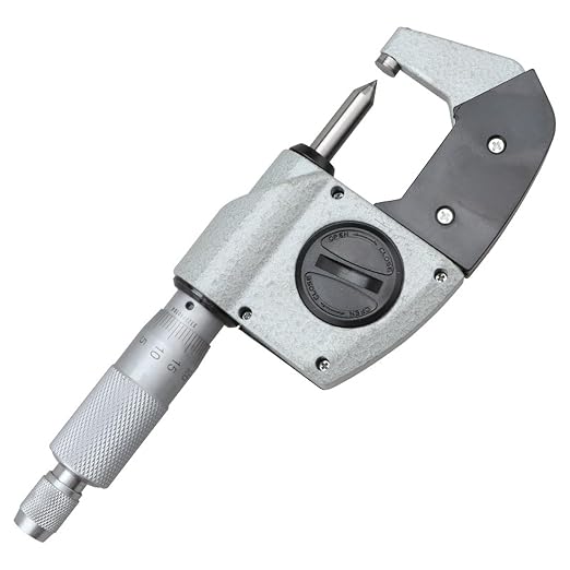 Point Micrometer Electronic Digital Micrometer Measuring Tool, 0-1"/0-25mm, 60 Degree, 0-1"/0.00005", Inch/Metric