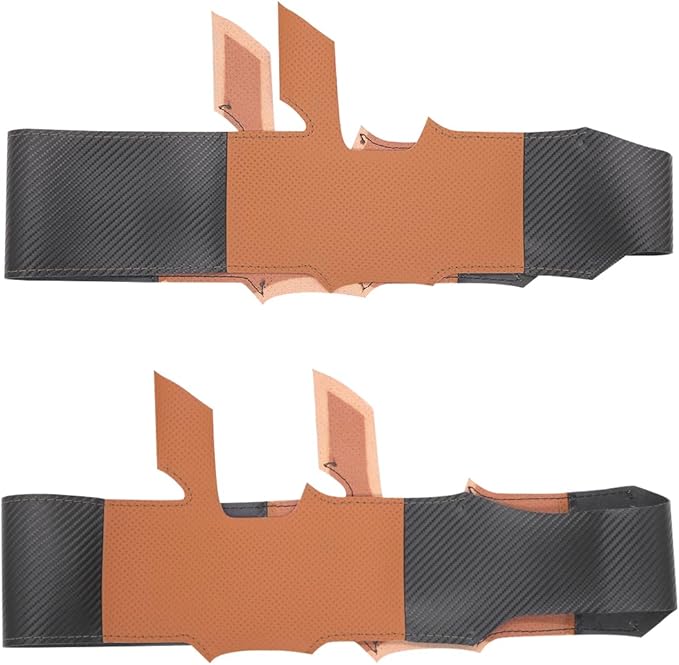 MEWANT Hand Stitch Car Steering Wheel Protector Wrap Cover for GMC Sierra 1500 2019-2023 / Sierra 1500 Limited 2022 / Sierra 2500 2020-2024 / Sierra 3500 2020-2024 / Yukon (XL) 2021-2023 Accessories