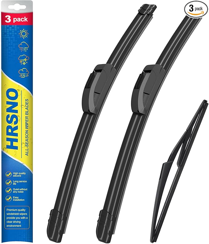 19"+18" Windshield Wipers With 10" Rear Wiper Blade Sets Automotive Replacement for Mini Cooper R56 2007-2012,R50 R53 2005-2006,F55 F56 2014-2024 Easy For Installation (Pack of 3)
