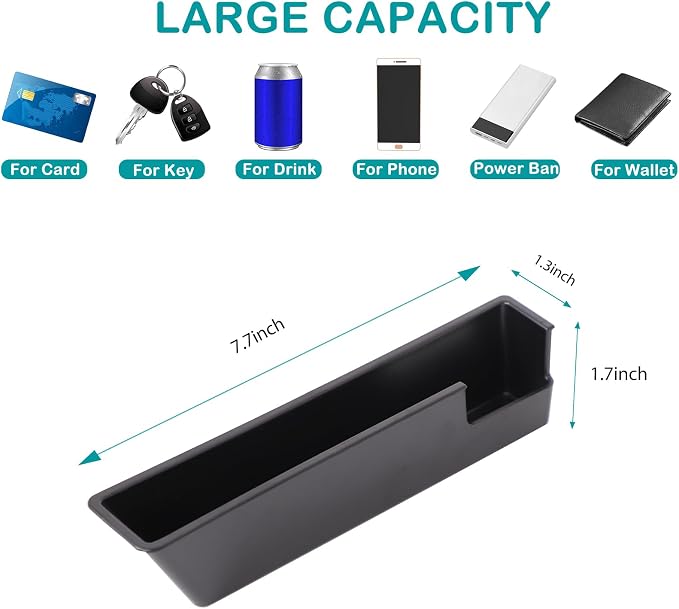 Auto Gear Shifter Console Right Side Storage Box Compatible with Ineos Grenadier 2020-2025 ABS Car Handbrake Console Side Storage Box Interior Accessories