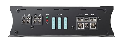 AUDIOZERONE Car Audio Amplifier ZE1000.1 2000W Monoblock Class D MOSFET Subwoofer Audio, 1-4 Ohm Stable, Low Pass Crossover, Mosfet Power Supply, Stereo