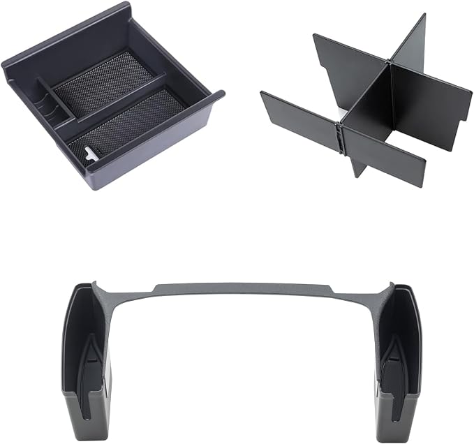 JDMCAR Center Console Organizer Set and Gear Shift Organizer Tray Compatible with 2010-2024 Toyota 4Runner Accessories