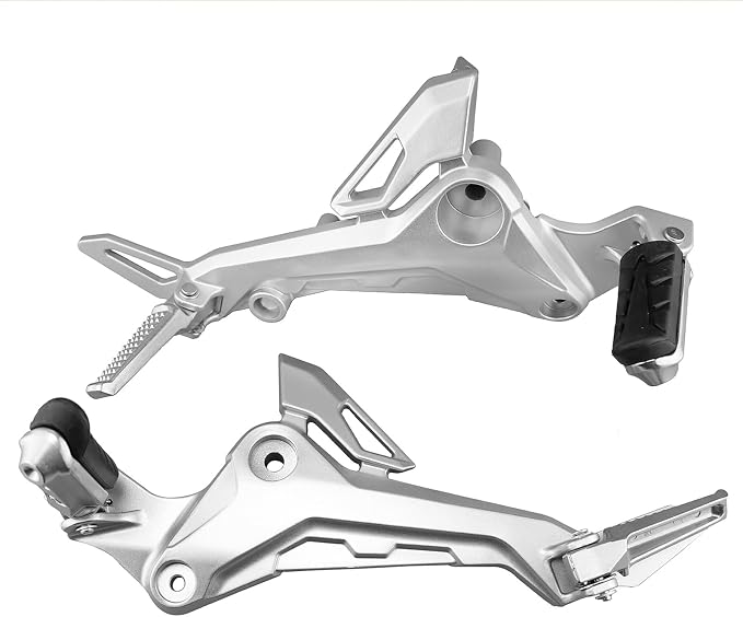 Mokuo High Strength Aluminum Alloy 6061 Motorcycle Footpegs Assembly Footrest Set Kit Right&Left Side Fit for Honda Grom MSX 125 SF 2017-2020