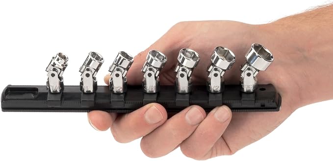 TEKTON 1/4 Inch Drive Universal Joint Socket Set, 7-Piece | SHD90109