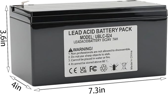 Battery Pack for Ride on Car UTV Kids Ride on Toys (24V, 7Ah, Lead Acid)