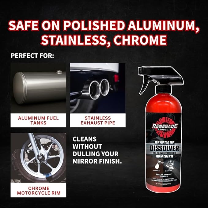 Renegade Dissolver - Premium Polishing Compound Remover for Effortless Cleaning | Industrial-Strength, High-Performance & User-Friendly