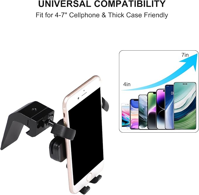 Car Adjustable Navigation Phone Holder Compatible with Land Cruiser 250 Prado J250 LC250 2024 2025 2026 Accesories Dash Board Navigation Screen Phone Holder Mount (Model B)