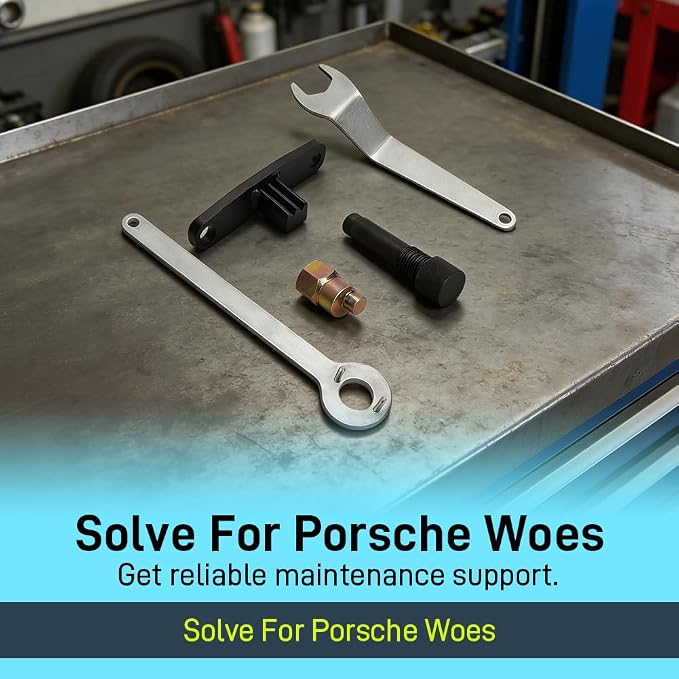 for Porsche 924S 944 968CS - 5-Piece Engine & Axle & Clutch Special Service Tool Kit, Replacement for Factory Special Tools