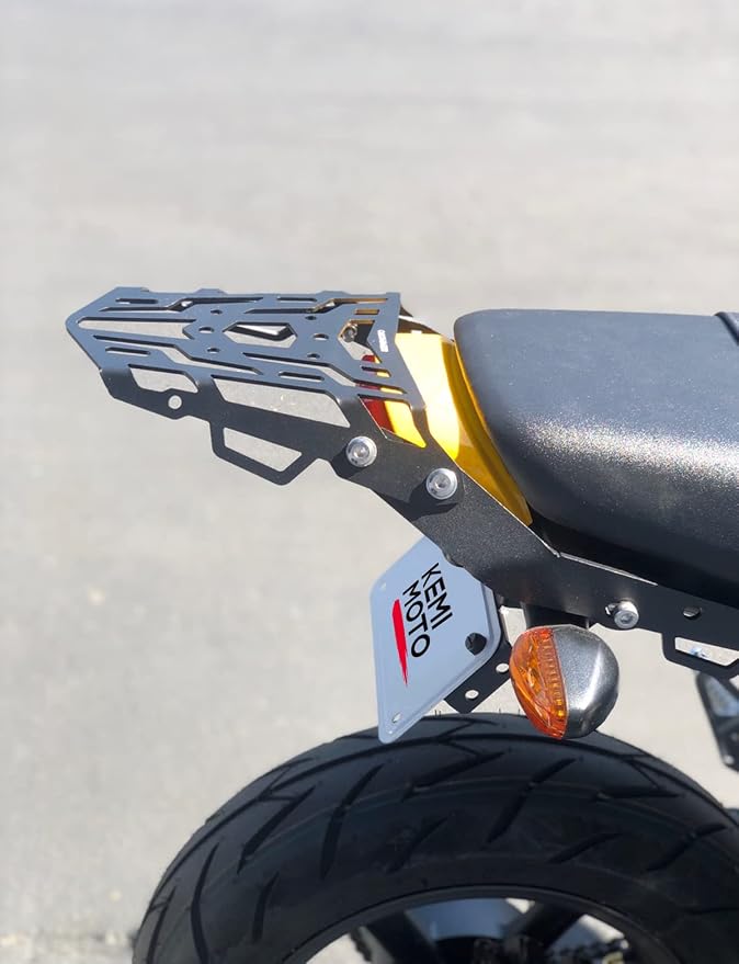 KEMIMOTO Compatible with Grom 2022 2023 2024 Rear Rack Luggage Storage Rack Carrier Grom 2022+ Rear Tail Storage Rack Cargo Enduro Grom 2022 2023 2024