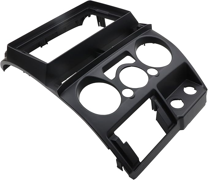 Double Din Dash Radio Trim Kit for Isuzu D-Max MU-7 Chevrolet Colorado Installation Bezel 9 Inches (2006-2012 Black)
