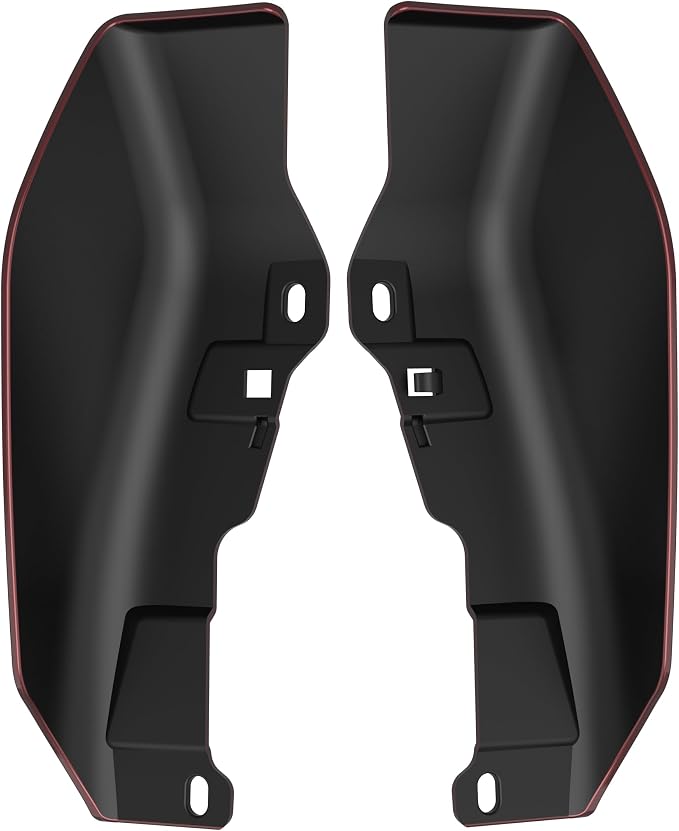 Color - Matched Mid Frame Air Deflectors Heat Shield, Perfectly Fit for Harley Touring Models 2009-2026 Mysterious Red Sunglo