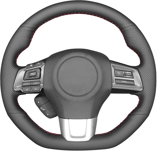 MEWANT Steering Wheel Cover for Subaru WRX (STI) Levorg 2015-2019 Customized Version by Artificial Leather