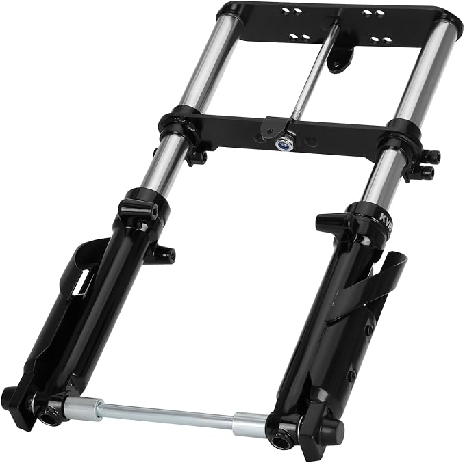 Mini Bike Suspension Kit-Mini Bike Front Fork Suspension Kit Replacement for Coleman CT100U/TrailMaster Storm 200/GMB100,Universal,Small Motorcycle Shock Absorber Fork Frame Upgrade Kit(Black)
