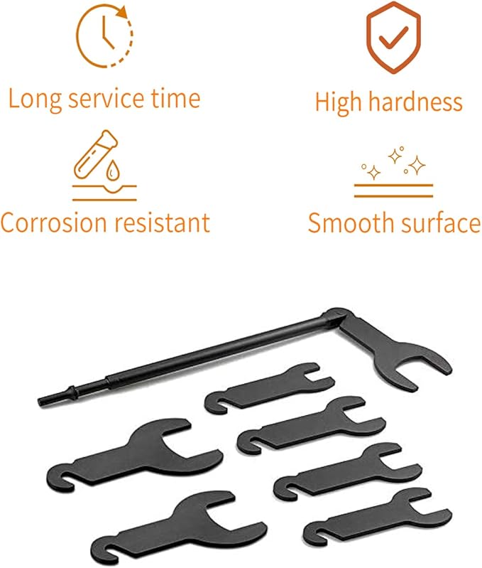 43300 Pneumatic Fan Clutch Wrench Kit Removal Tool Kit Compatible with Ford/GM/Chrysler/Jeep