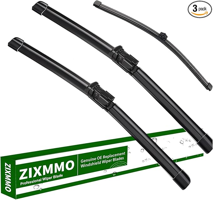3 Factory Wiper Blades Replacement for 2017-2021 2022 2023 Audi Q7 SQ7 2020-2025 Q8 SQ8 RS Q8 Windshield Wiper Blades Set Replacement Original Equipment - 27"/20"/15" (Set of 3) Top Lock