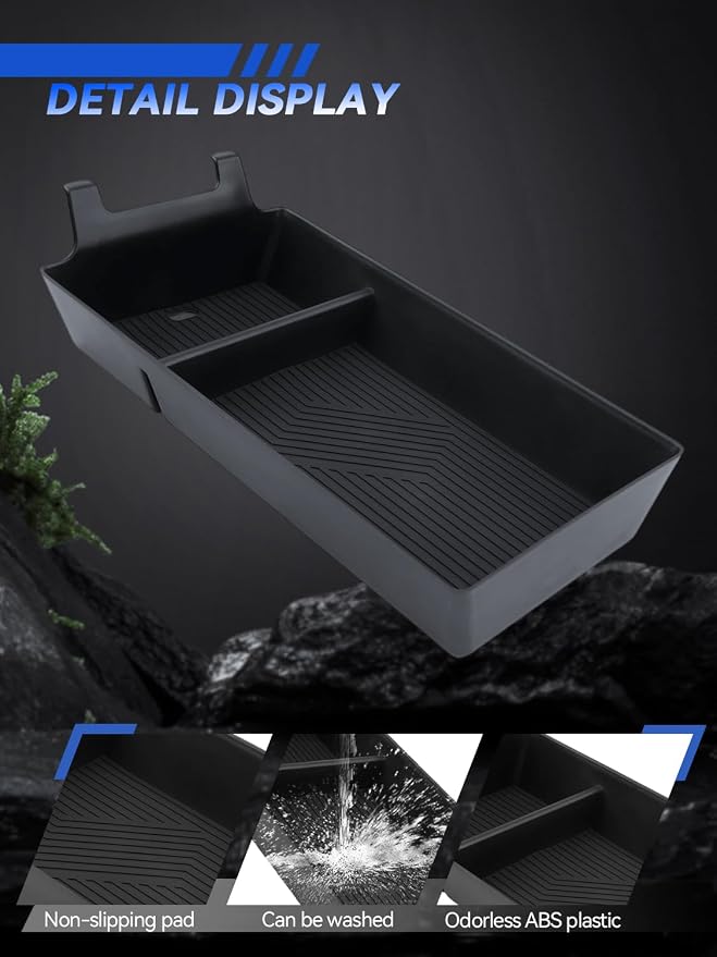 for ES Center Console Organizer 2026 Lexus ES 350e/ES 350h/ES 500e Accessories Armrest Tray Middle Storage Box Insert Container Durable ABS Plastic